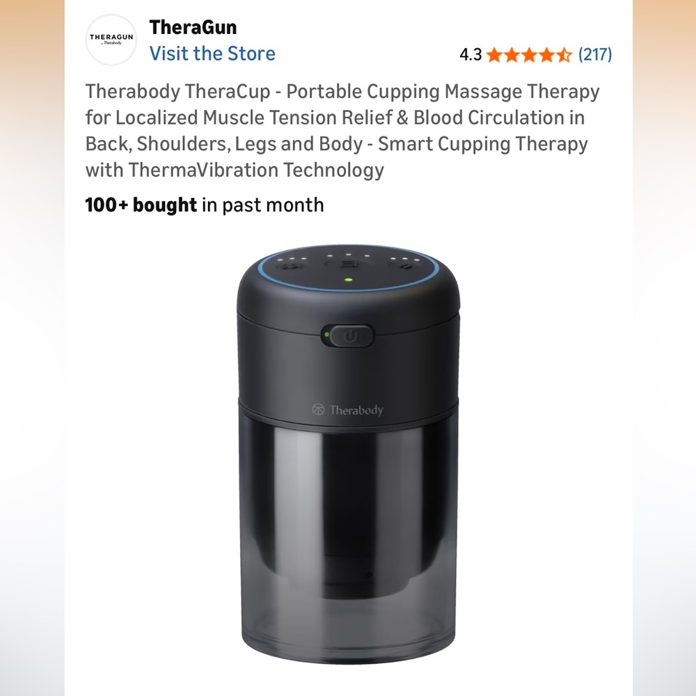 Therabody TheraCup - Portable Cupping Massage Therapy